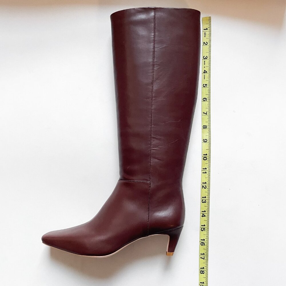 Reformation Remy Knee Boot Chestnut Size 5 NEW IN BOX - Picture 8 of 8
